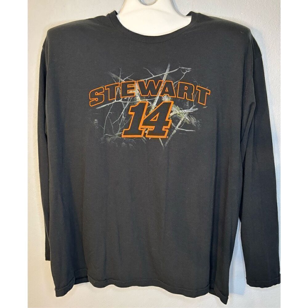 NASCAR Tony Stewart Long Sleeve T Shirt XL Black